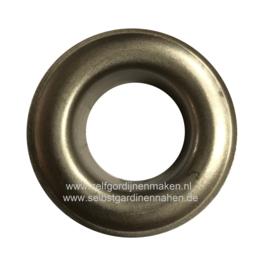 Zeilring rond 25 mm Mat Nikkel