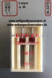 Organ Doppel-Nähmaschinennadel "Universal", 130/705H, 80/2,0mm