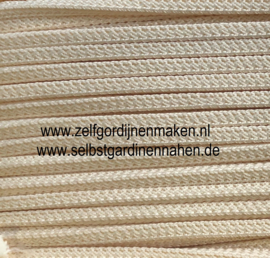 Viereckige Kordel 5 x 5 mm Creme