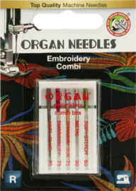 ORGAN NEEDLES STICKEN COMBI BOX 5 NADELN