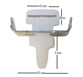 Zwischenfeststeller Transparent für SOL schiene