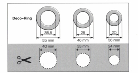 Deco Ring Kupfer 35,5 / 55mm