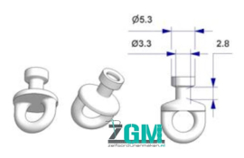 Rundläufer 3,3 mm für Leiterseil G2