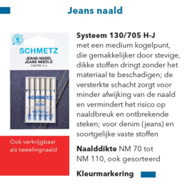 Schmetz  Jeans naalden-  5 stuks