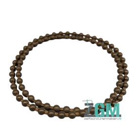 Kunststof Eindloze Ketting Taupe – 4,5 mm