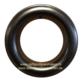 Zeilring rond 25 mm Gun Metal (Antiek Zwart)