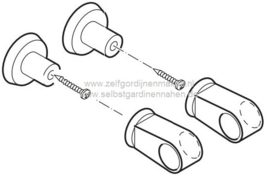 Zentrum unterstützung für 13 mm Stange