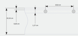 Snap tape transparant  breed 10,16 cm /  4" x 4 ¼"