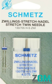 Schmetz Stretch tweeling naald 4,0-75