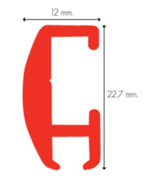 Overlap glijder voor microrail