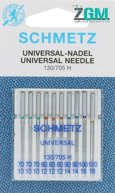 Schmetz Universeel naalden  130-705 assortiment  70 tot 110