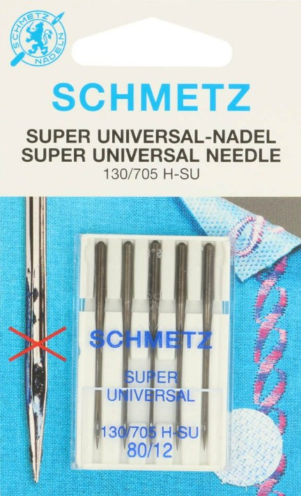 Schmetz Super Universeel naalden 80-12 - 5 stuks