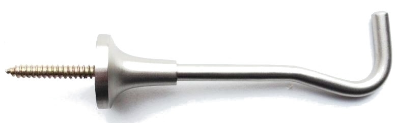 Embrassehaak 10cm mat nickel