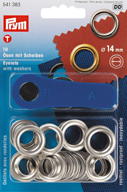 Prym Zeil ogen set  14 mm - nikkel