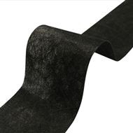 Gordijnband zwart 7,7 cm - 100 meter