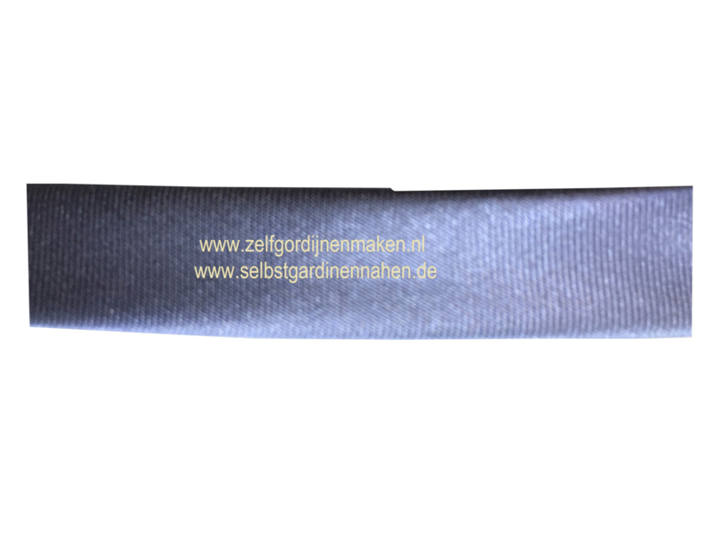 Biaisband grijs/blauw - 15 mm breed