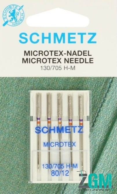 Schmetz Microtex naalden 80-12  - 5 stuks