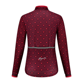 Rogelli Hearts dames winter fietsjack - rood