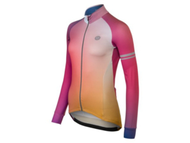 AGU Gradient dames fietsshirt lange mouwen - multicolor