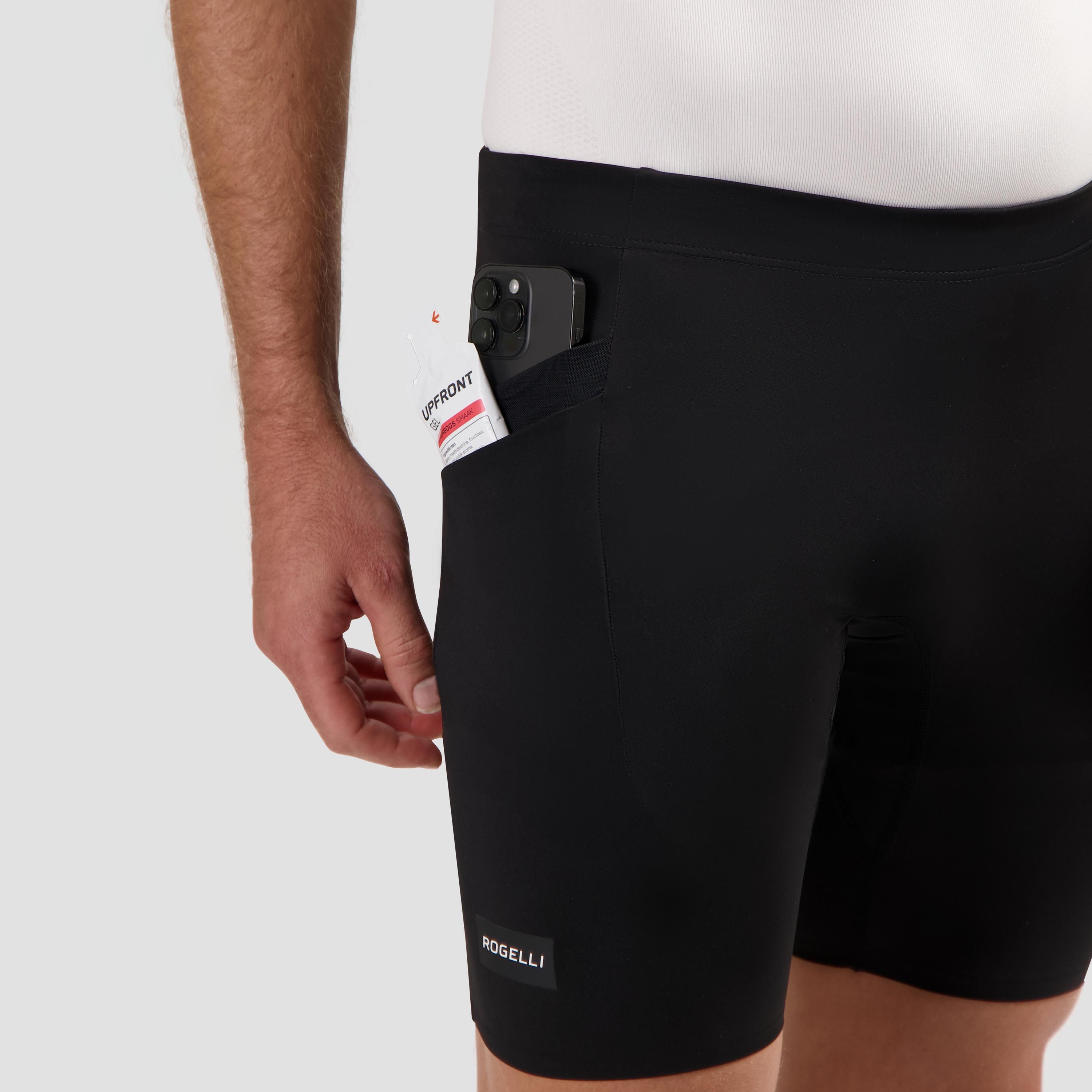 Rogelli Distance korte hardloopbroek heren - zwart