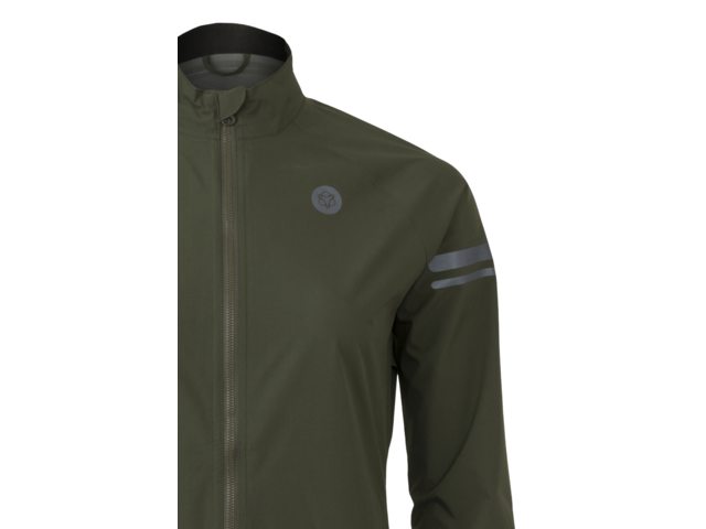 AGU Essential dames regen fietsjack - forest green