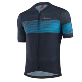 Löffler FZ Spectro Vent fietsshirt korte mouwen - blauw