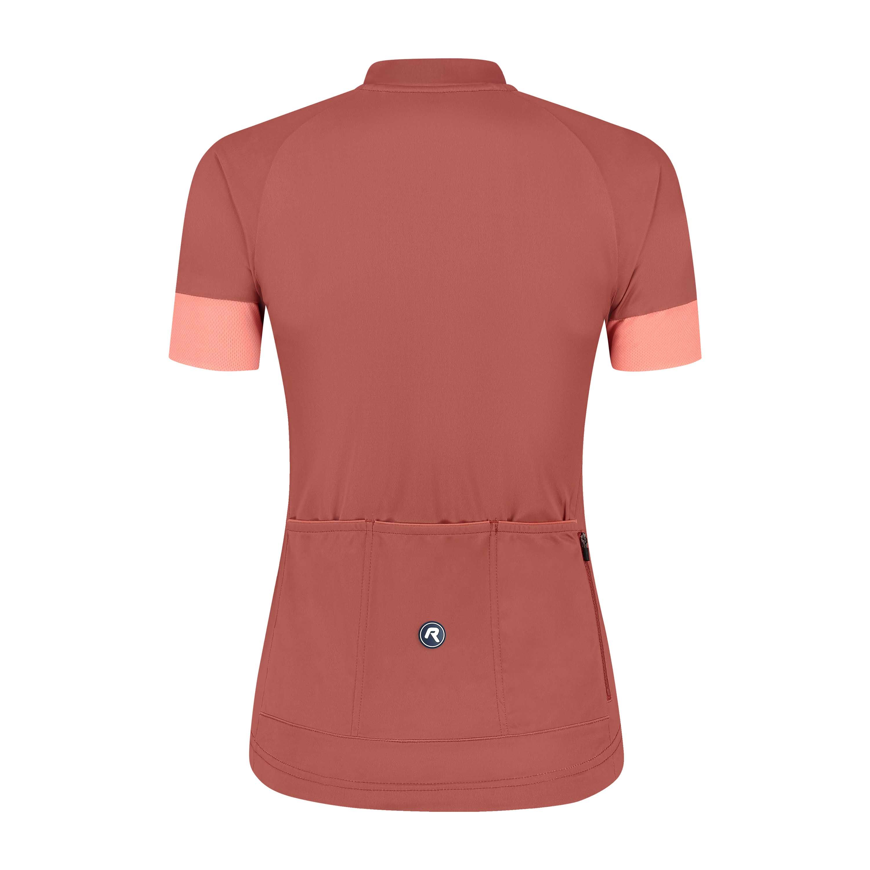 Rogelli Modesta dames zomer fietskledingset - roze/coral/zwart