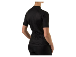 AGU Melange dames fietsshirt korte mouwen - zwart/grijs