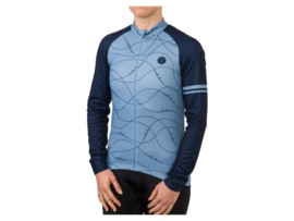 AGU Velo Wave dames fietsshirt lange mouwen - blauw