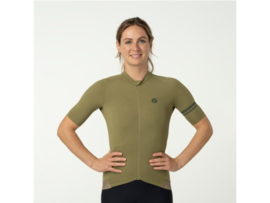 AGU Performance Solid  dames fietsshirt korte mouwen - strategy green