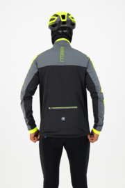Rogelli Freeze heren winter fietsjack - zwart/grijs/fluor