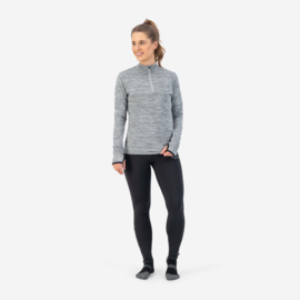 Rogelli Core hardloopshirt dames lange mouwen - grijs/melange