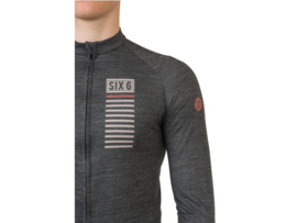 AGU Six6 merino fietsshirt lange mouwen - grijs