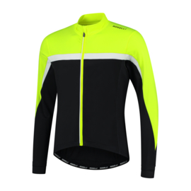 Rogelli Course heren fietsshirt lange mouwen - fluor/zwart/wit