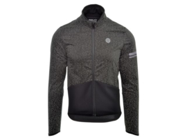 AGU Essential Thermal Hi-Vis heren winter fietsjack - zwart