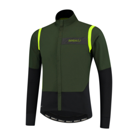 Rogelli Infinite heren winter fietsjack - groen/fluor/zwart