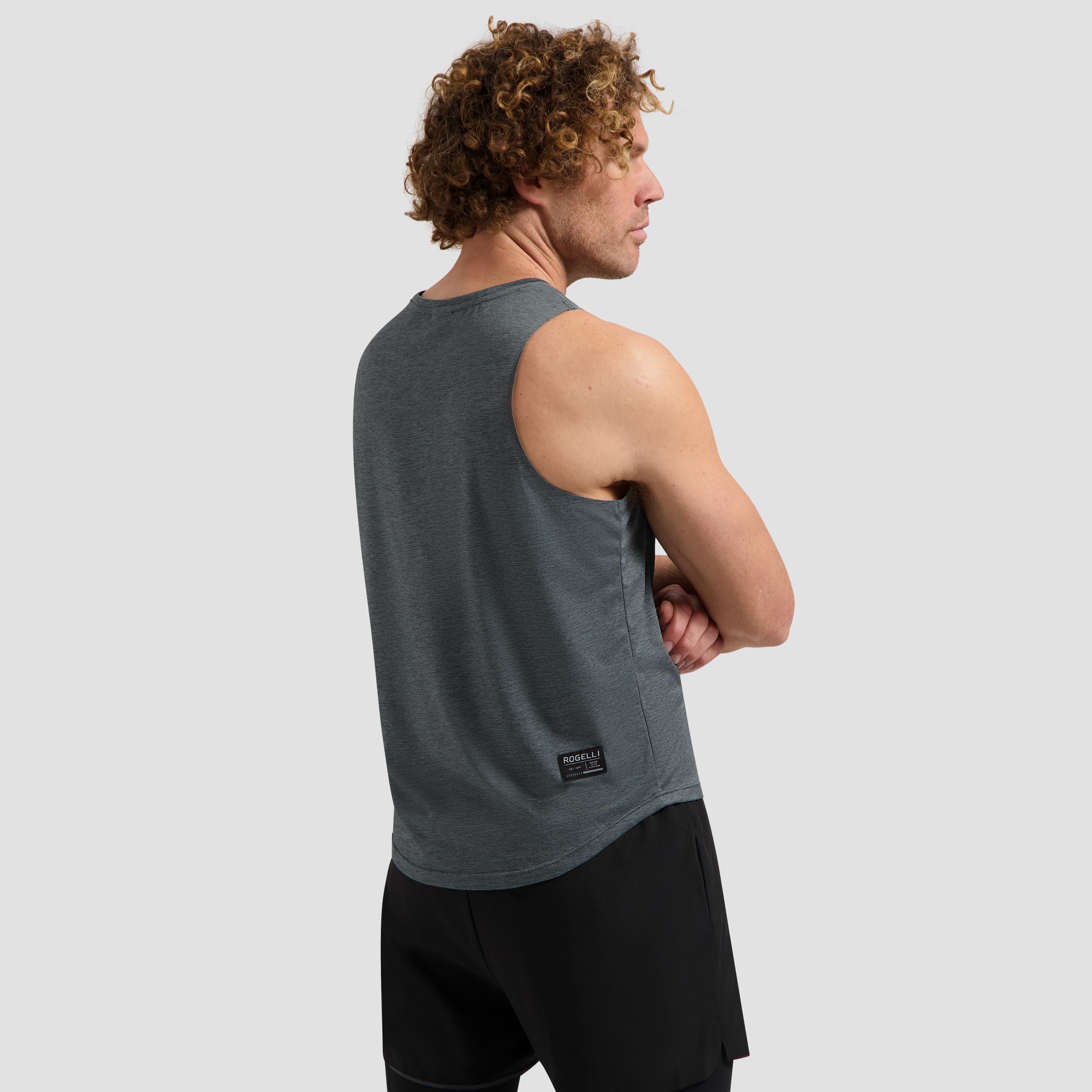 Rogelli Distance hardloop singlet heren - blauw/grijs