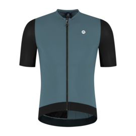 Rogelli Distance II heren fietsshirt korte mouwen - blauw/zwart