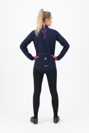 Rogelli Essential dames winter fietskledingset - blauw/roze/zwart