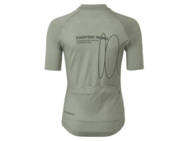 AGU SIX6 Merino dames fietsshirt korte mouwen - Highland green