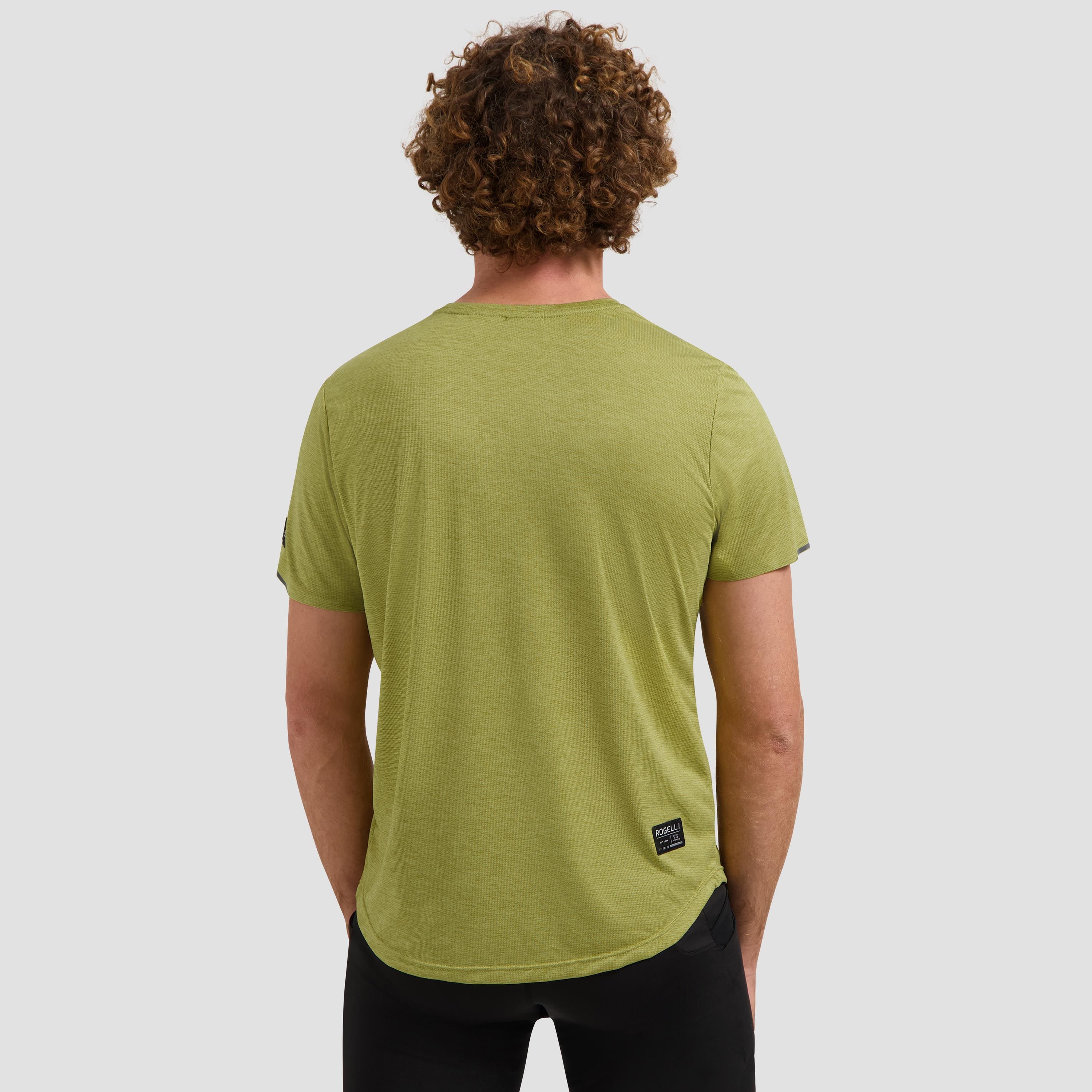 Rogelli Distance hardloopshirt heren korte mouw - groen