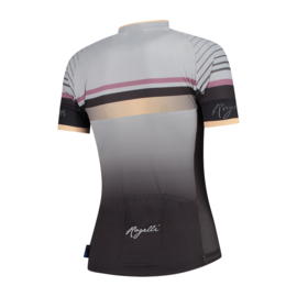 Rogelli Impress dames fietsshirt korte mouwen – grijs/goud