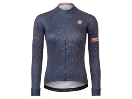 AGU Splatter dames fietsshirt lange mouwen - cadetto