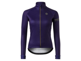 AGU Solid/Essential Pime II DWR dames winter fietskledingset - paars/zwart