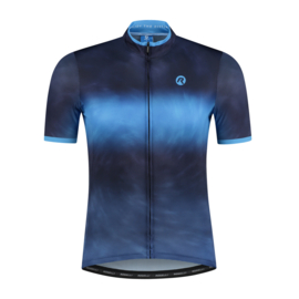 Rogelli Tie Dye heren fietsshirt korte mouwen - blauw