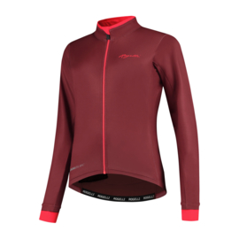 Rogelli Essential dames fietsshirt lange mouwen - bordeaux