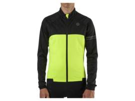 AGU HIVIS heren winter fietsjack - zwart/fluor