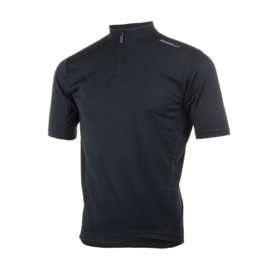 Rogelli Base kinder fietsshirt korte mouwen - zwart