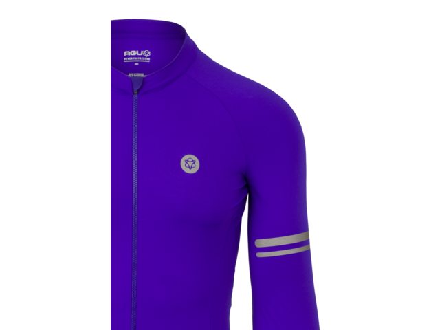 AGU Performance Solid heren fietsshirt lange mouwen - velvet