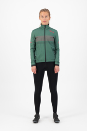 Rogelli Purpose/Nero dames winter fietskledingset - groen/coral/zwart